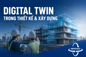 Digital Twin giúp ngành thiết kế và xây dựng quản lý dữ liệu công trình chính xác hơn, giảm khảo sát thực địa, tăng hiệu quả phối hợp và hỗ trợ ra quyết định trong suốt vòng đời dự án.